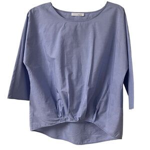 Knott blouse blue 109% cotton sz 1/small
